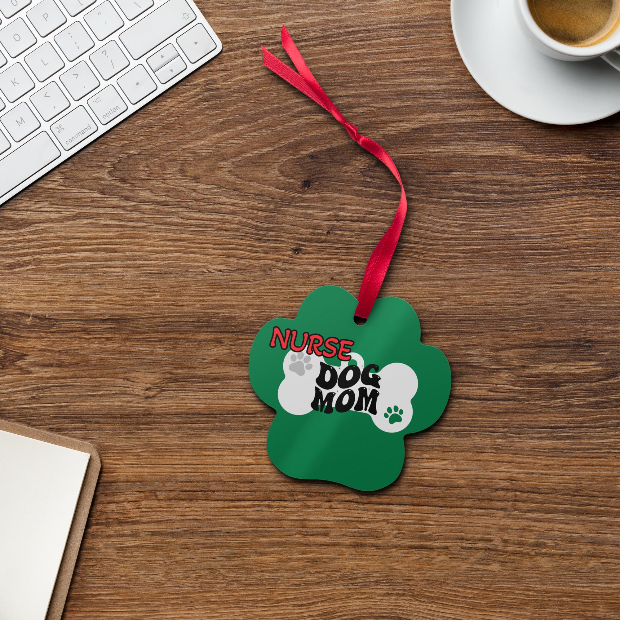 I'm Just a Nurse that loves her Dog (Dog Mom 2024) - Nurse Christmas Ornament (Metal)