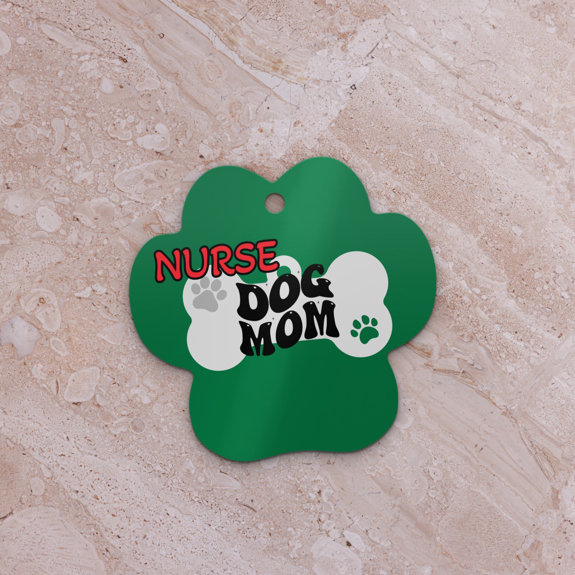 I'm Just a Nurse that loves her Dog (Dog Mom 2024) - Nurse Christmas Ornament (Metal)