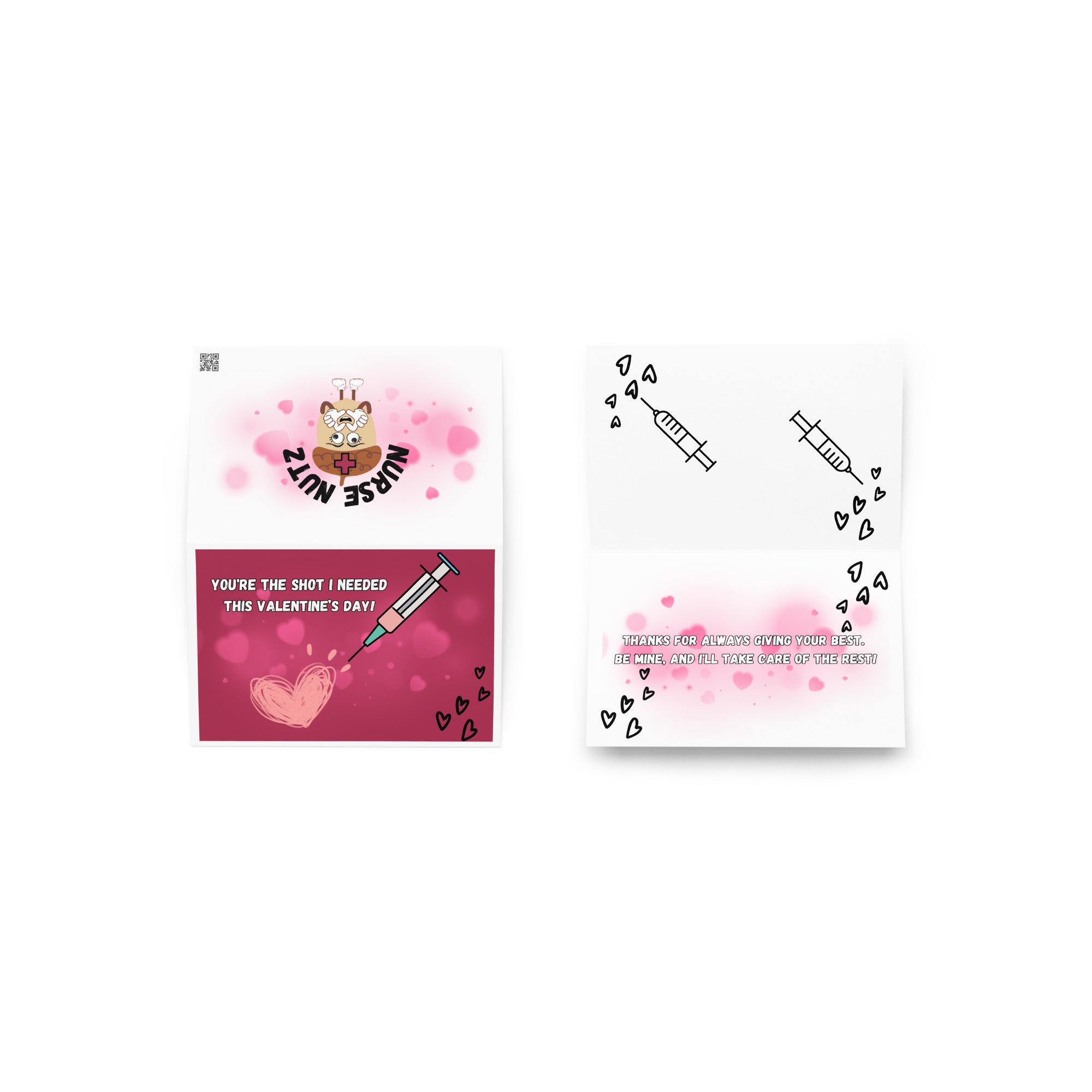 You're the Shot I Needed: Valentine’s Day Card for Nurses