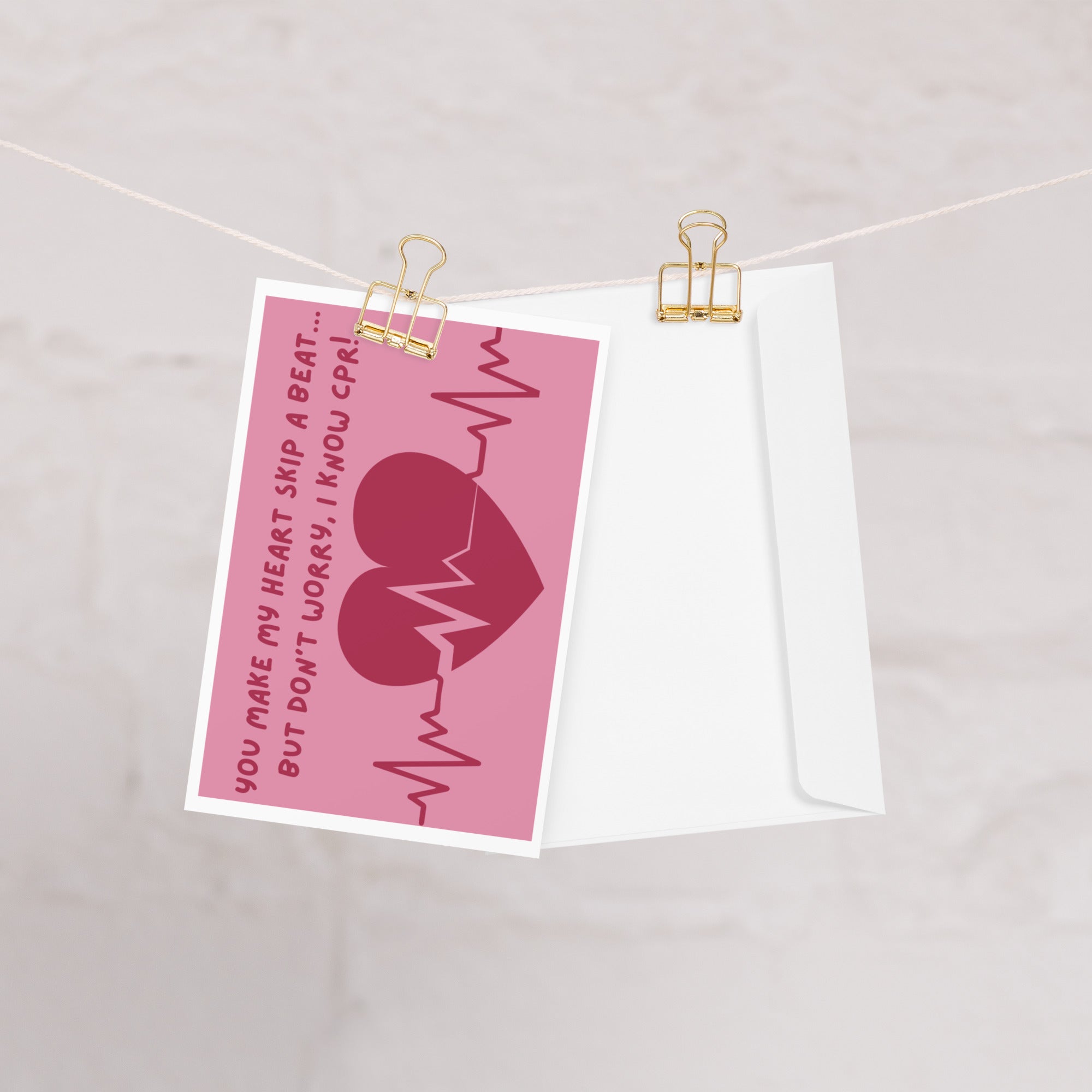 You Make My Heart Skip a Beat - Nurse Valentine's Day Card