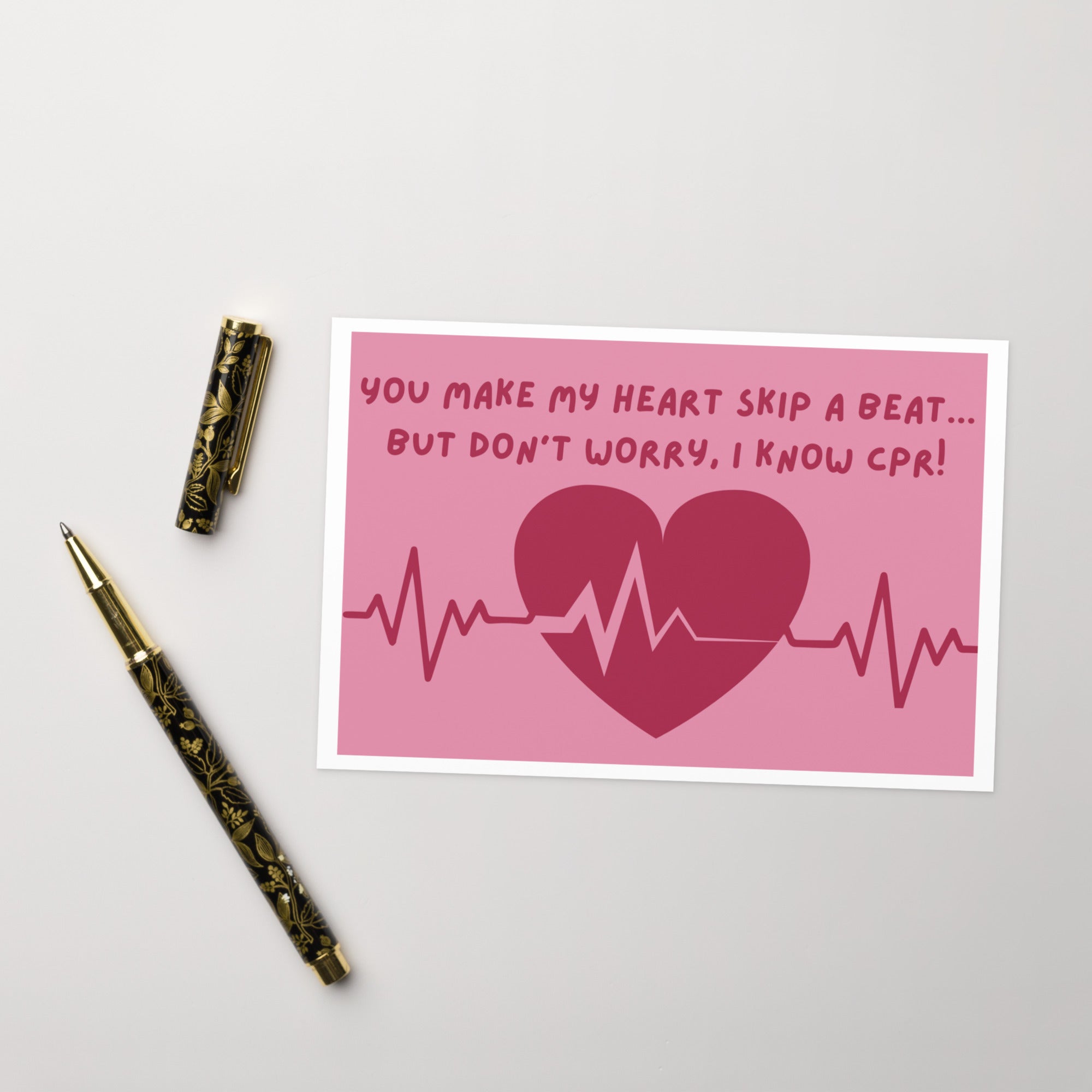 You Make My Heart Skip a Beat - Nurse Valentine's Day Card