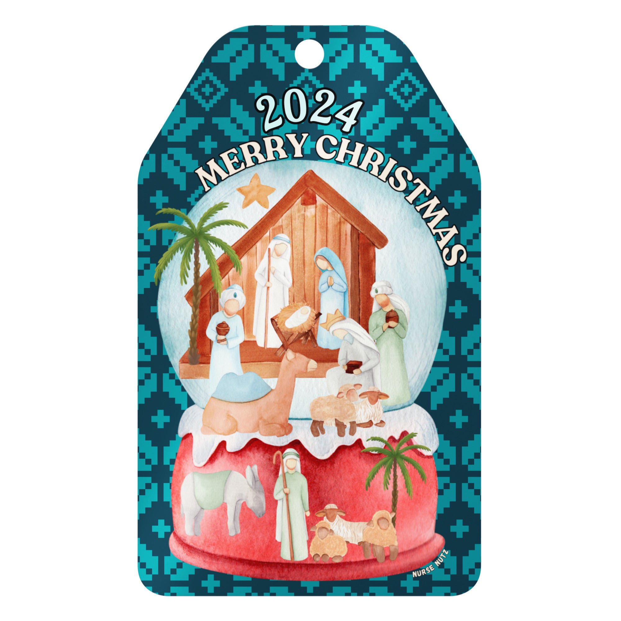 Jesus is the Reason for the Season! - Nurse Christmas Ornament (Metal)