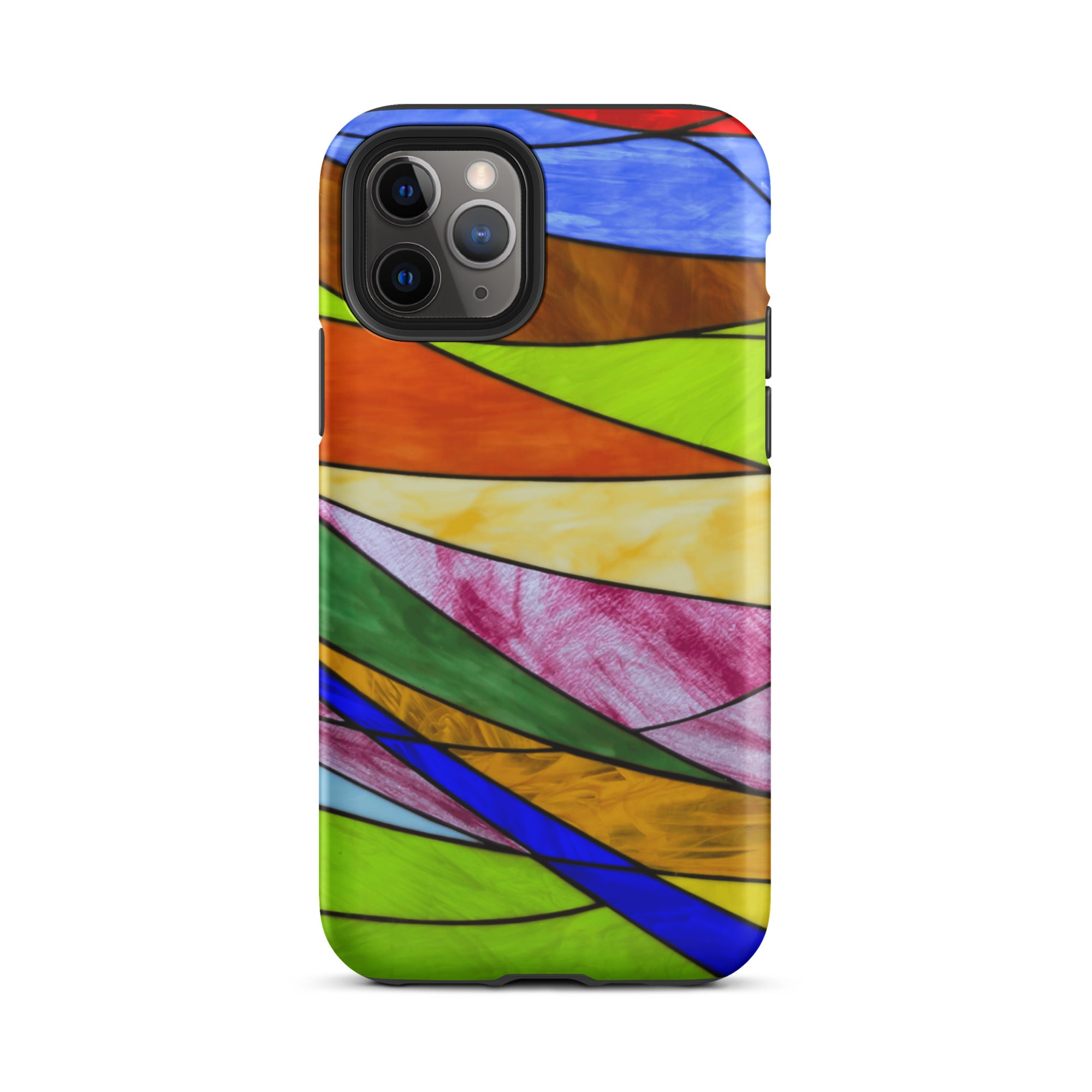 Stained Glass: Waves of Illusion Faux Stained Glass - Tough Case for iPhone®
