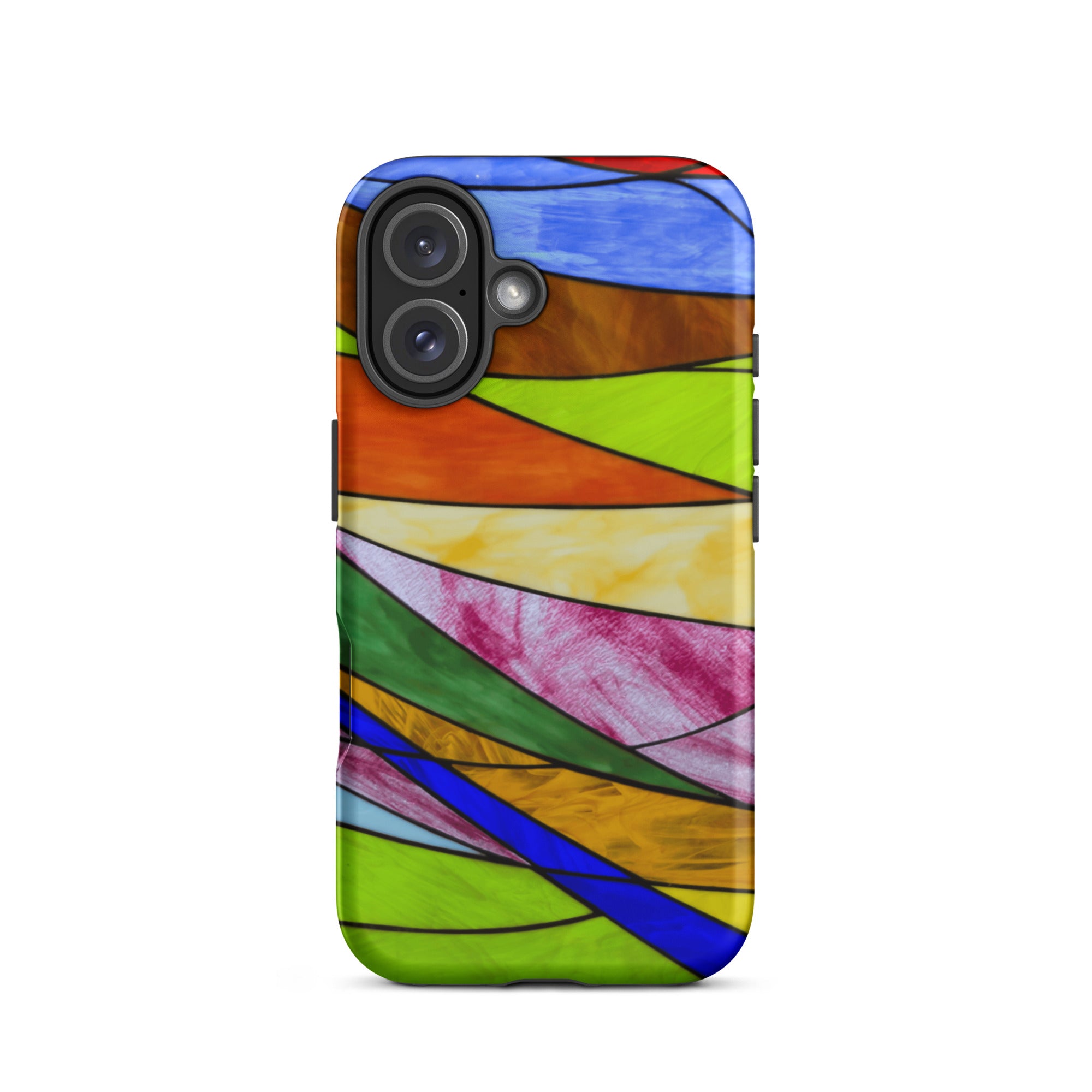 Stained Glass: Waves of Illusion Faux Stained Glass - Tough Case for iPhone®