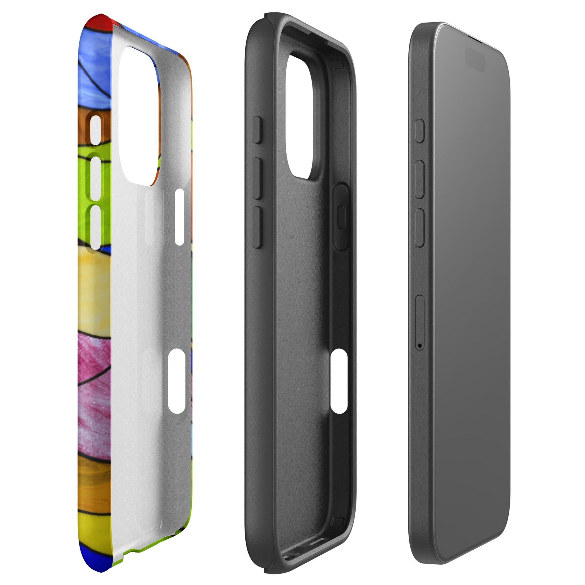 Stained Glass: Waves of Illusion Faux Stained Glass - Tough Case for iPhone®