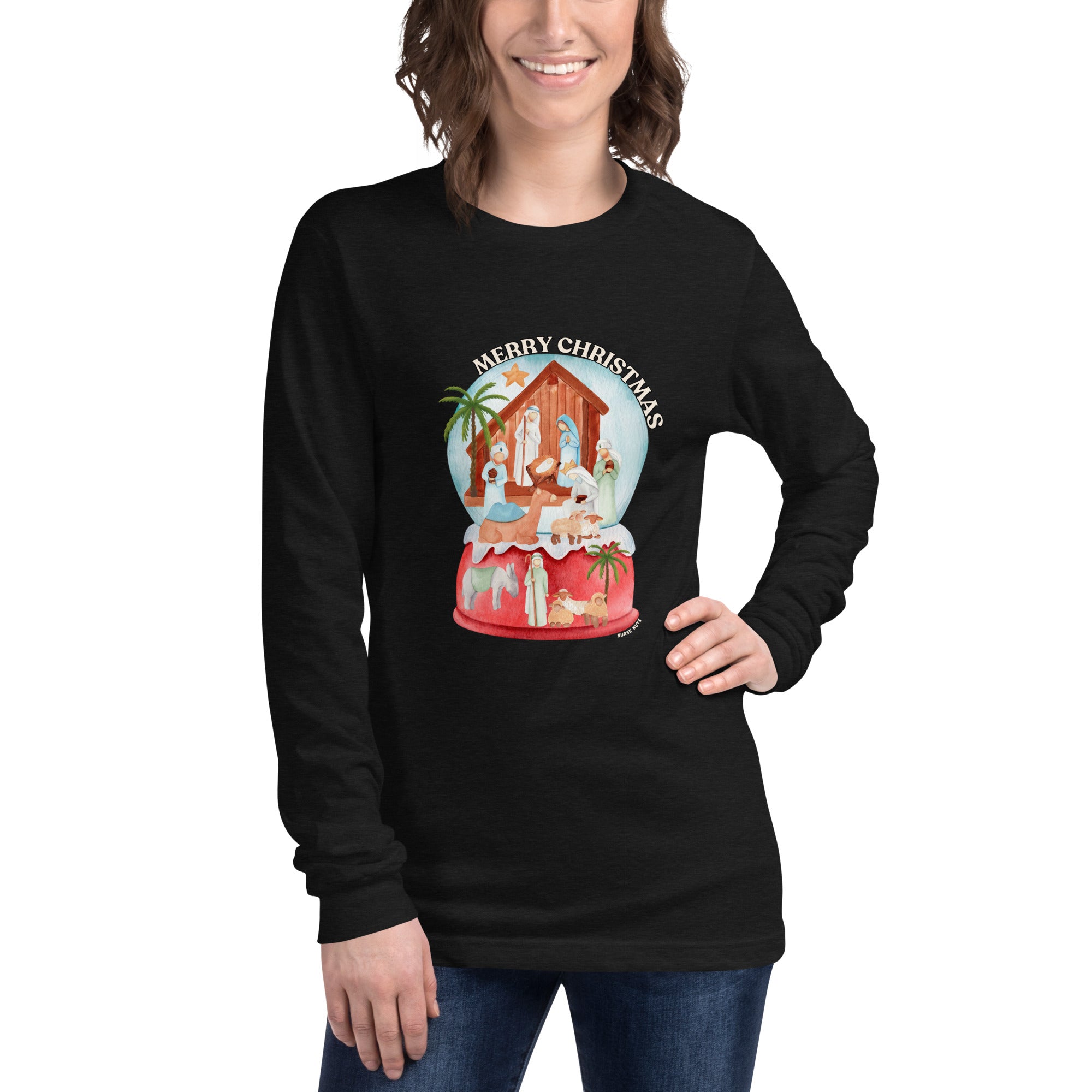 Jesus Is the Reason for the Season - Unisex Long Sleeve Nurse Tee