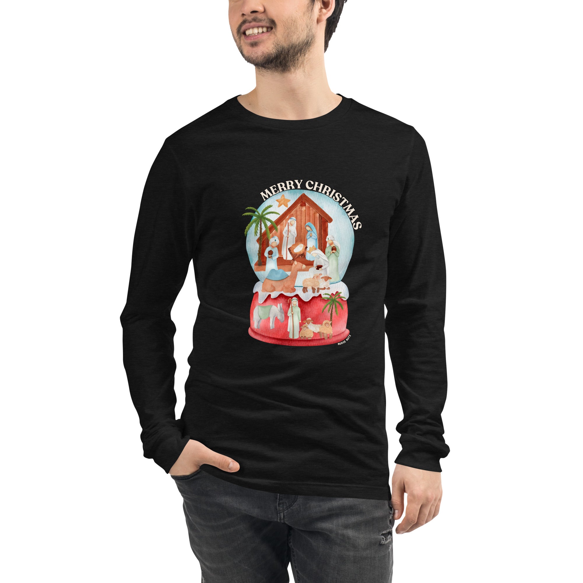 Jesus Is the Reason for the Season - Unisex Long Sleeve Nurse Tee
