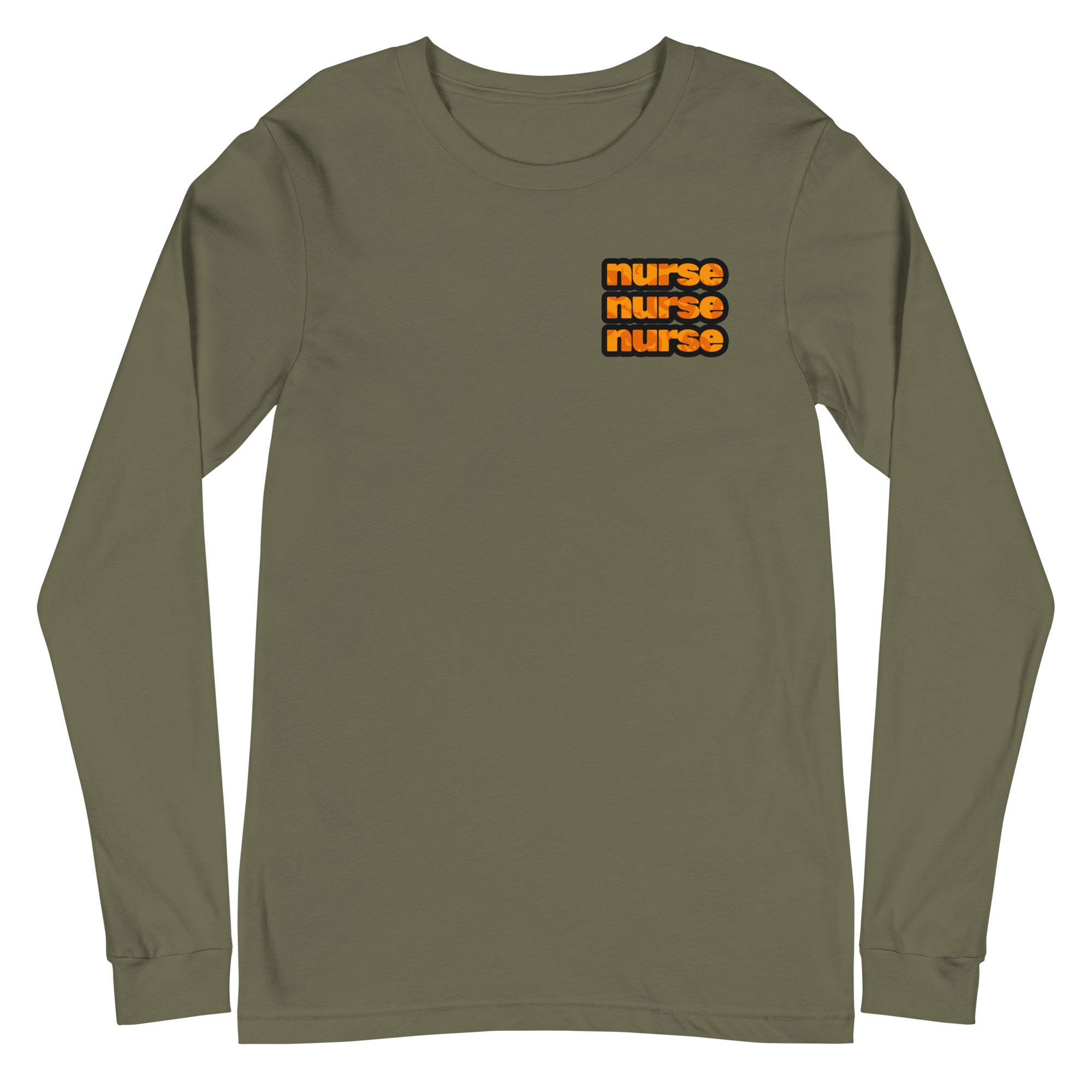 Madness in Scrubs: Halloween Nurse Unleashed - Nurse Unisex Double-Sided Long Sleeve Tee